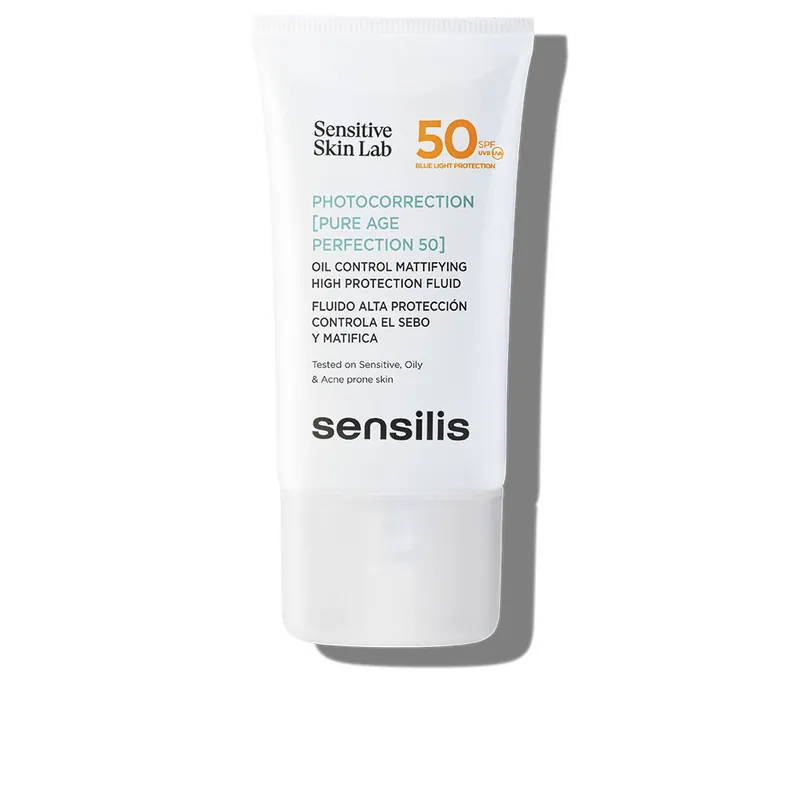 Sensilis PHOTOCORRECTION PURE AGE PERFECTION 50 fluido alta protección controla el sebo y matifica Bestseller