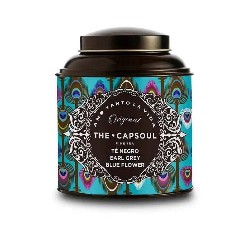 The Capsoul TÉ GRANEL negro earl grey blue flower Neu Im Sortiment