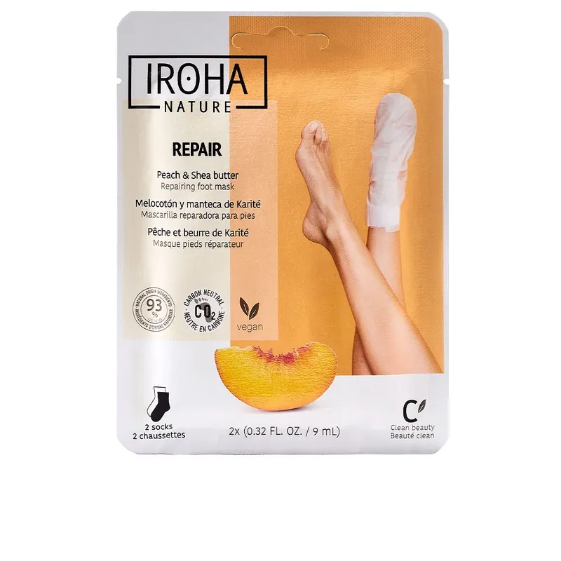 Iroha Nature PEACH foot mask socks repair Abverkauf