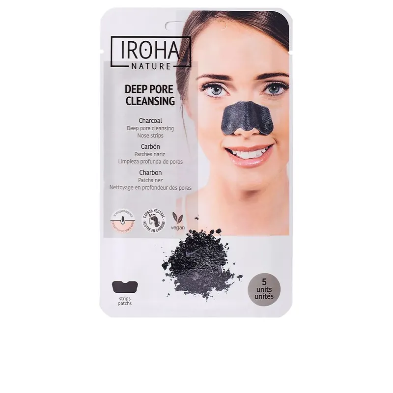 Billig Iroha Nature DETOX CHARCOAL BLACK nose strips