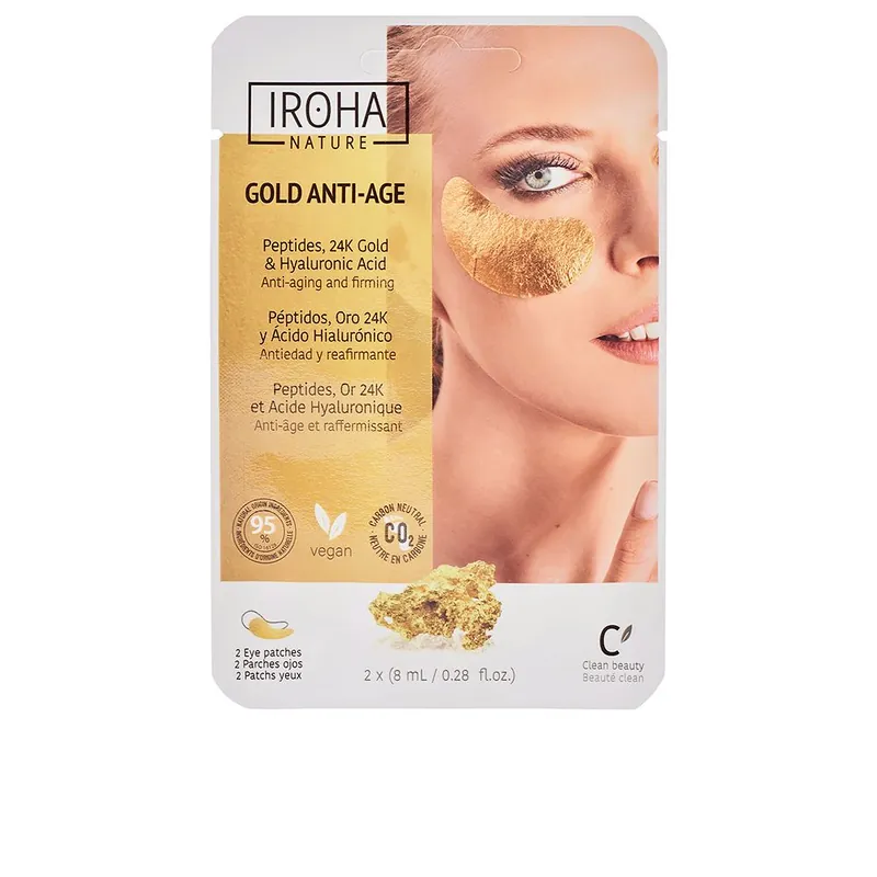 Iroha Nature GOLD tissue eyes patches extra firmness Begrenztes Angebot