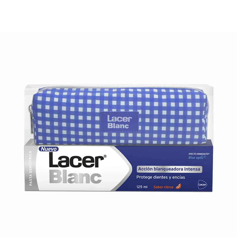 Lacer LACERBLANC ZITRUS ZAHNPASTA + KOSMETIKBEUTEL-PACKUNG Solange Der Vorrat Reicht