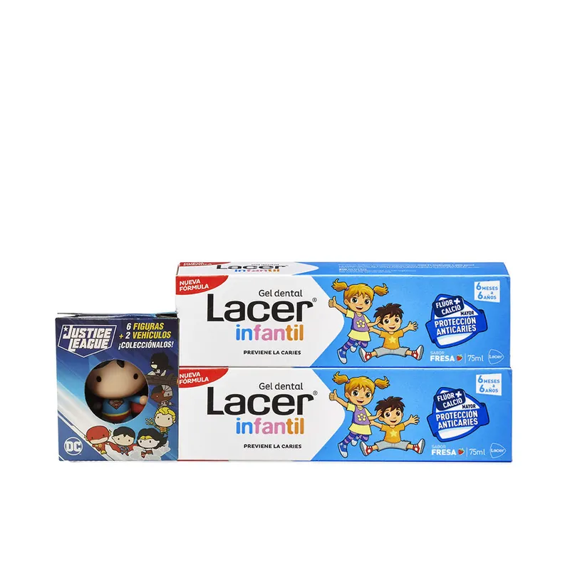 Lacer KINDER Zahngel Erdbeere Duo + Geschenk Echt