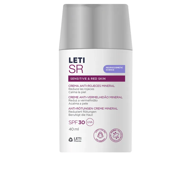 Leti Pharma LETISR Mineralische Anti-Rötungscreme für empfindliche und rote Haut LSF 30 Meistverkauft
