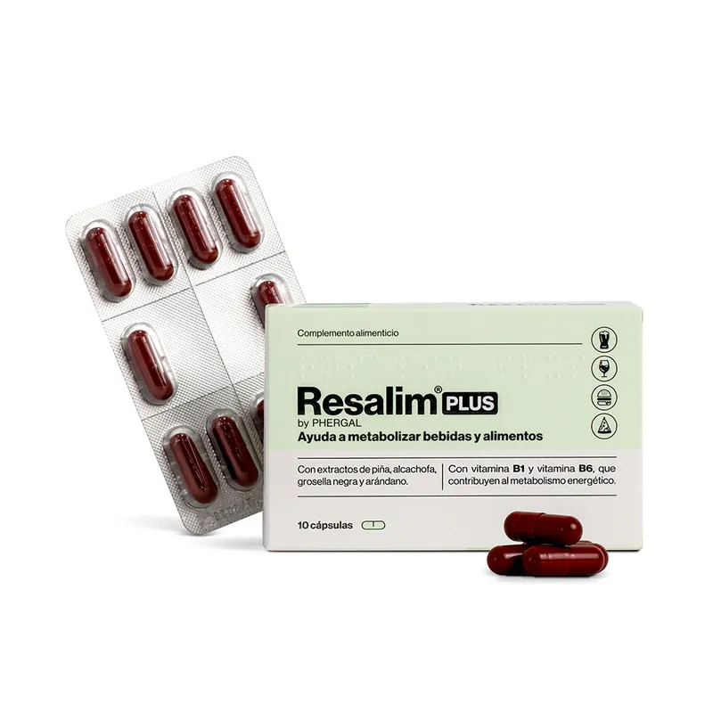 Neu Resalim RESALIM PLUS Nahrungsergänzungsmittel-Metabolisierer für Getränke und Nahrungsmittelkapseln