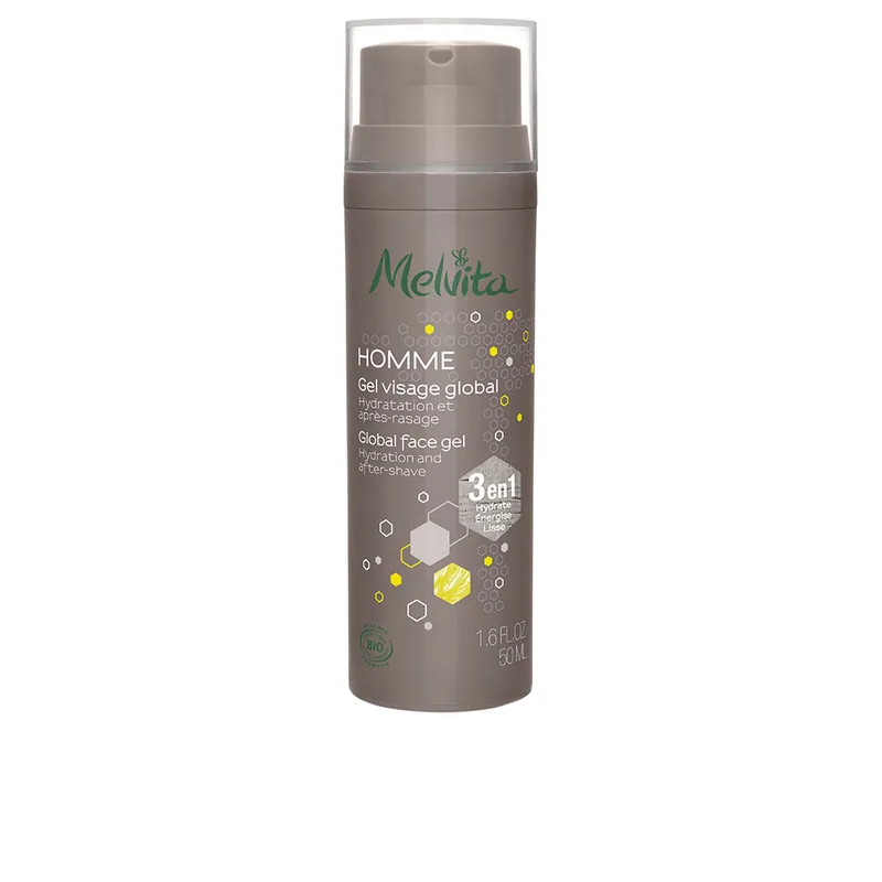 Melvita HOMME globales Gesichtsgel 3 in 1 Finale Aktion