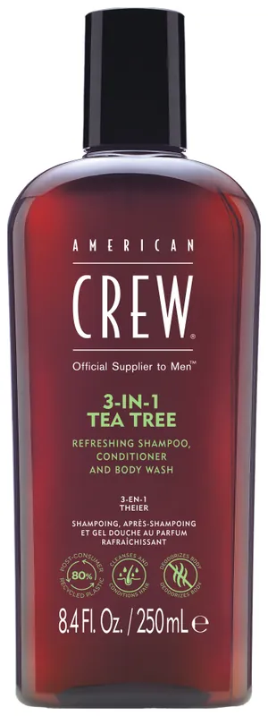 American Crew 3 in 1 Tea Tree Shampoo Menge 250 ml Billig