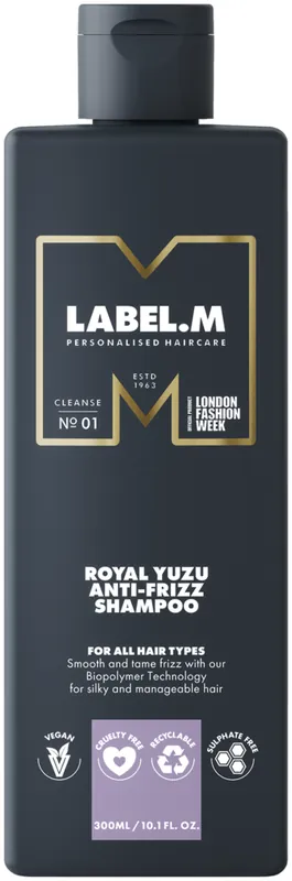 Begrenztes Angebot LABEL.M Royal Yuzu Anti-Frizz Shampoo Menge 300 ml