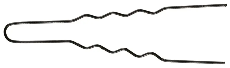 Expressversand Comair Lockennadeln dünn schwarz 50er Beutel Länge 45 mm