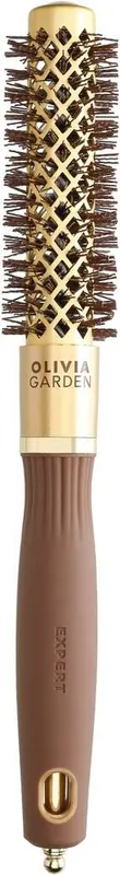 Neu Olivia Garden Expert Blowout Shine mit gewellten Borsten Gold & Braun Durchmesser 20 mm