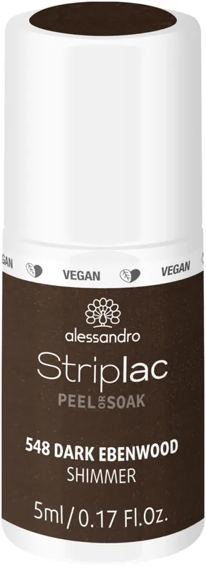 Alessandro Striplac Peel or Soak Snow White Farben Dark Ebenwood Shimmer Sonderangebot