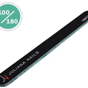 Echt Juliana Nails Profi Feile gerade 100/180 Farbe schwarz