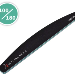 Bestseller Juliana Nails Profi Feile Halbmond 100/180 Farbe schwarz