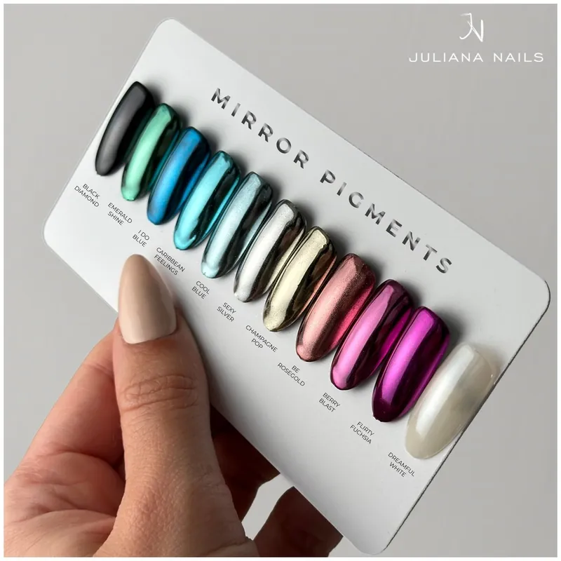Preis Gesenkt Juliana Nails Mirror Pigment Farbe Sexy Silver