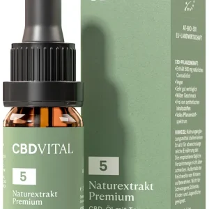 Direkt Vom Hersteller CBD VITAL Naturextrakt PREMIUM Öl 5% Menge 10 ml