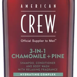 American Crew 3in1 Chamomile & Pine Shampoo, Conditioner & Body Wash Menge 250 ml Geprüft