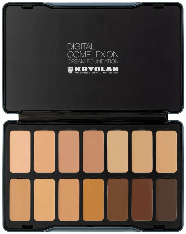 Kryolan Digital Complexion Cream Foundation Palette 14 Farben Kryolan Farben digital 1 Solange Der Vorrat Reicht