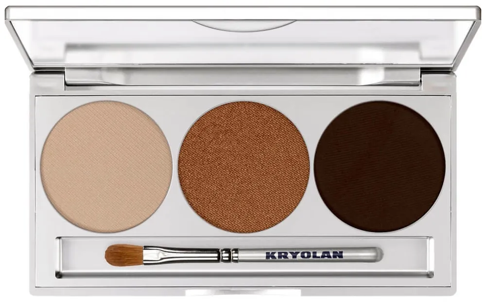 Kryolan Eye Shadow Palette - Smokey Collection Trio Set magnetisch Kryolan Farben smokey beige Garantierte Lieferung