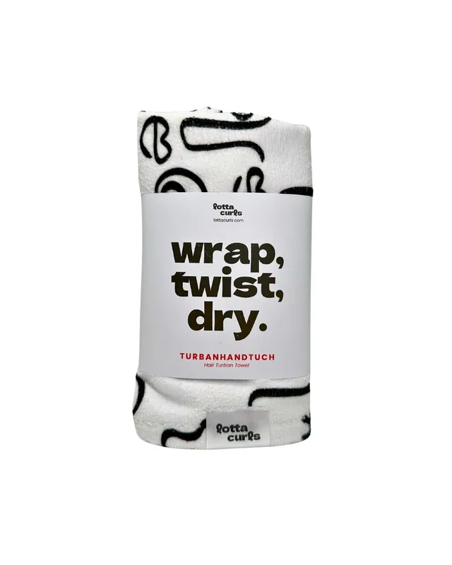Kracherpreis Lotta Curls Haarturban Farbe black & white