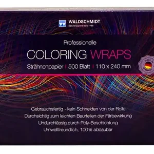 Markenware Waldschmidt Coloring Wraps Strähnen-Papier 66x500 Blatt Länge kurz
