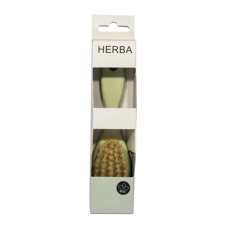 HERBA Babyhaarbürste Wildschweinb Bambusfaser grün (Stück) Neu