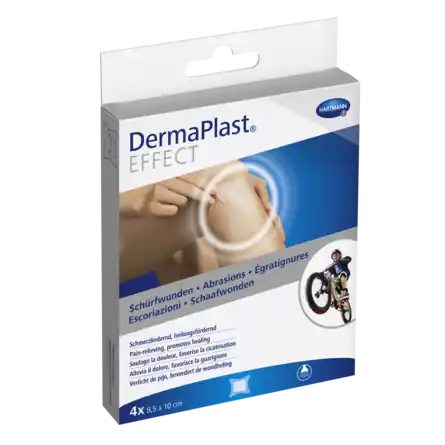 DermaPlast Effect Schürfwundenpflaster (4 Stk. 10 x 8.5 cm) Preis Gesenkt