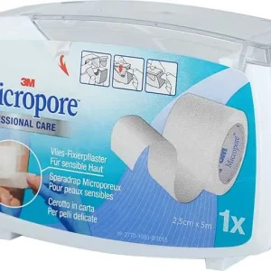 Expressversand 3M Micropore Vlies mit Disp (25mm x 5m weiss)