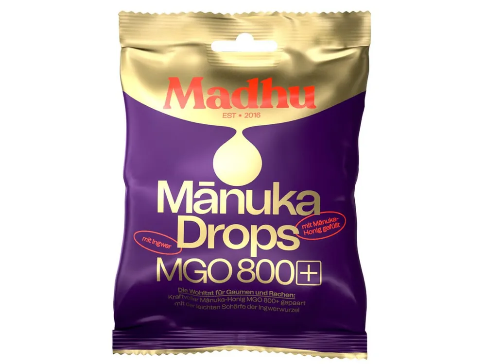 MADHU Manuka Drops MGO800+ Ingwer (75 Gramm) Preisknaller