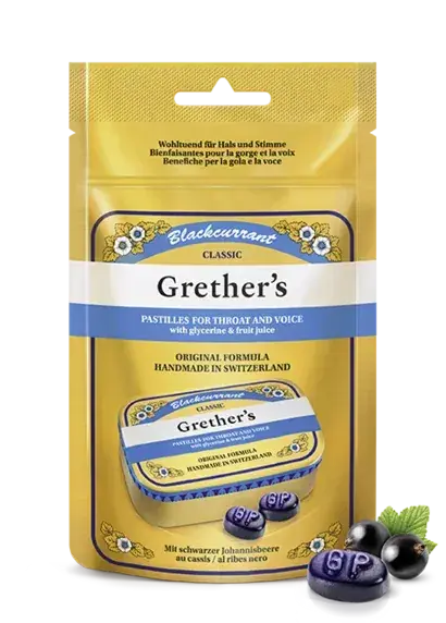 Grethers Blackcurrant Pastillen (110 Gramm) Preis Gesenkt