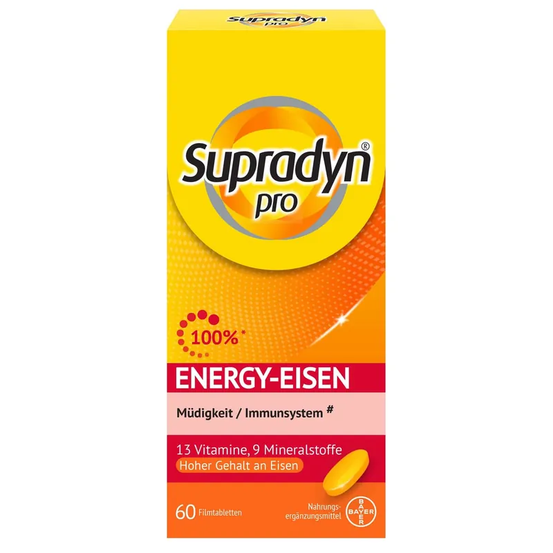 Geprüft Supradyn Pro Energy Eisen Tabletten (60 Tabletten)