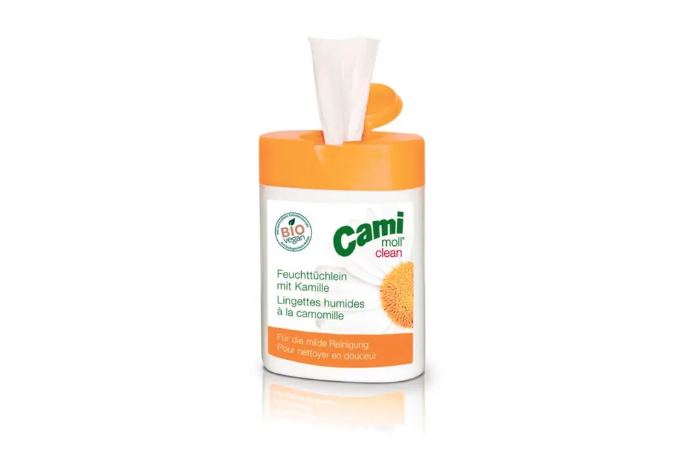 Neue Kollektion CAMI MOLL clean Feuchttücher Box (40 Tücher)
