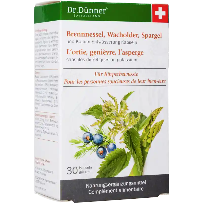 Zertifiziert Dr. Dünner Entwässerung Kapseln (30 Kapseln)