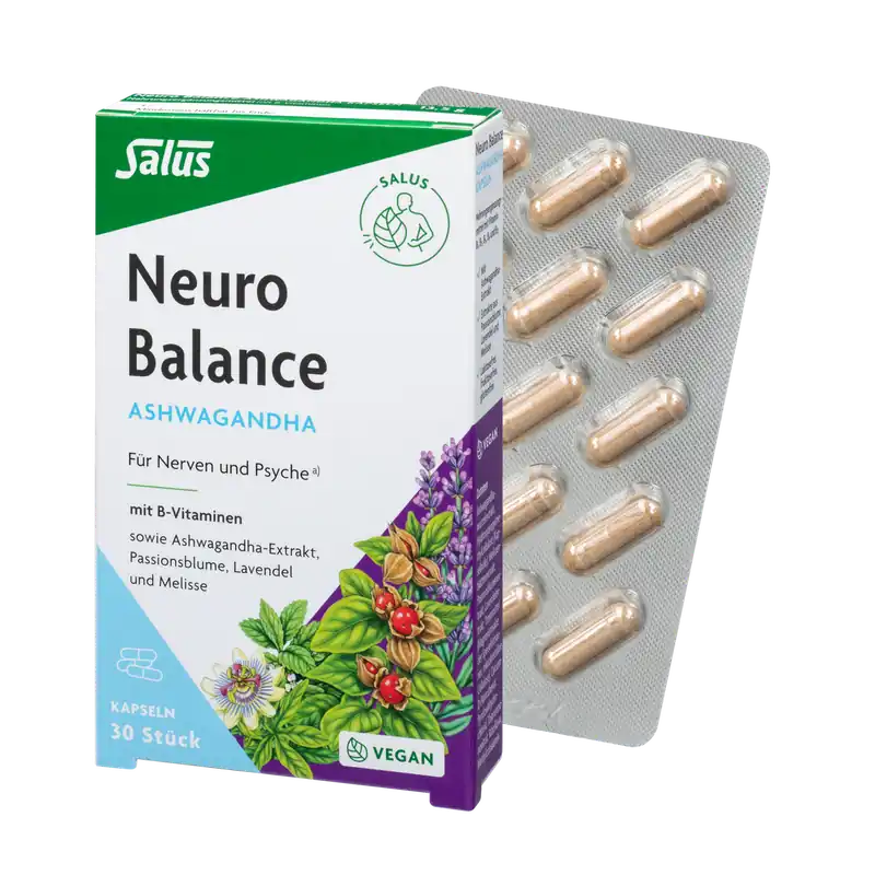 Solange Der Vorrat Reicht Salus Neuro Balance Ashwagandha Kapseln (30 Kapseln)
