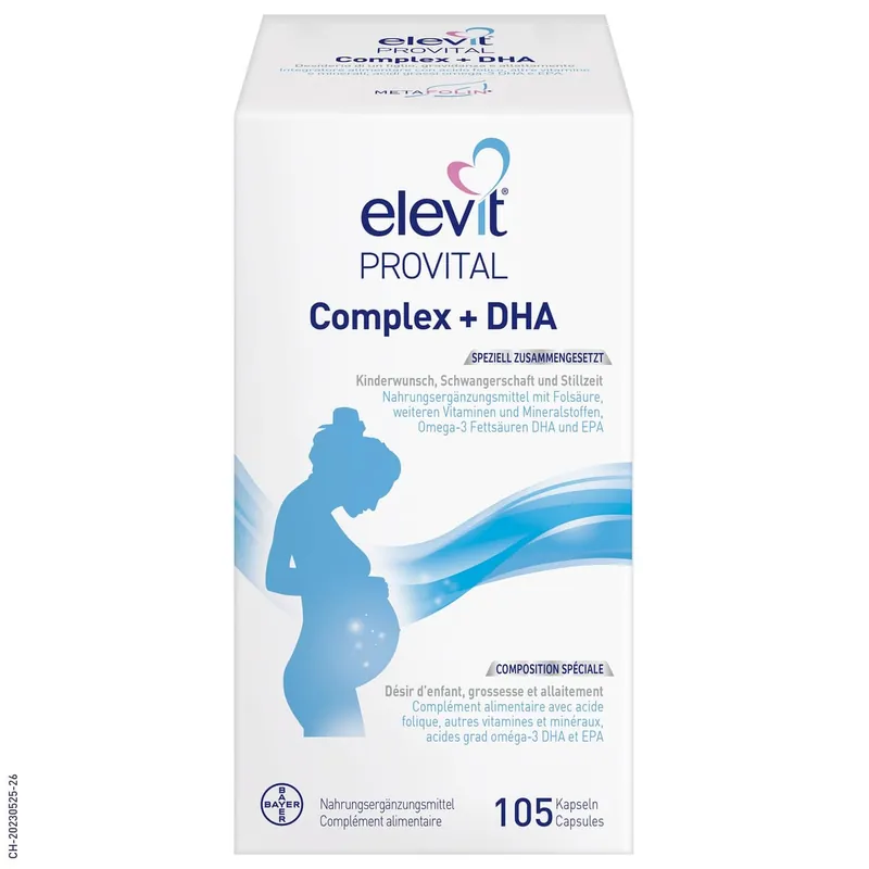 Elevit Provital Complex + DHA (105 Kapseln) Markenware
