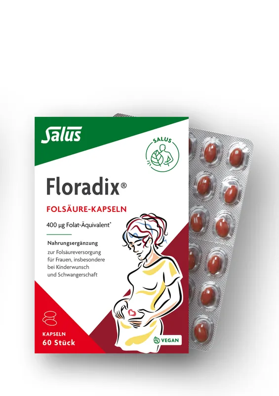 Floradix Folsäure (60 Kapseln) Neu Im Sortiment