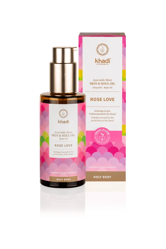 Khadi Körperöl Rose Love (100 ml) Super-Preis