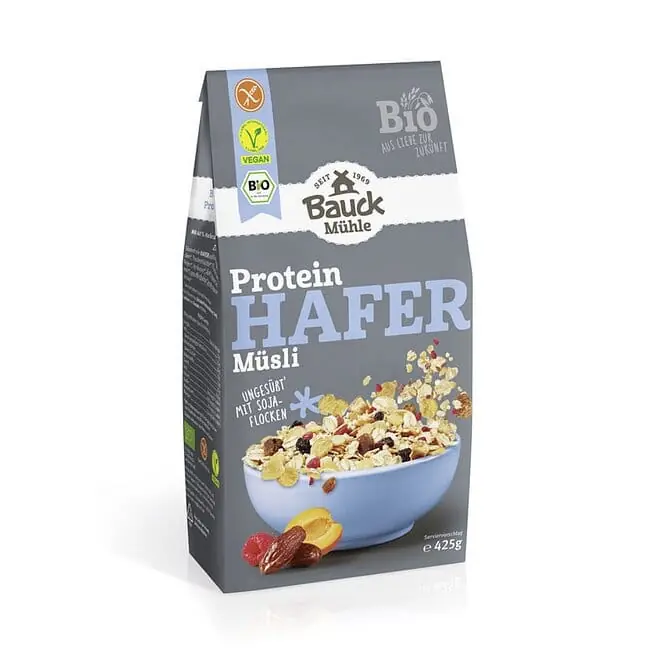 Bauck Mühle Bio Hafer Müesli Protein glutenfrei (425 g) Aktuell
