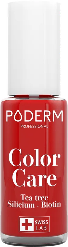Finale Aktion PODERM Nagellack Color Care (363 Kirschrot)