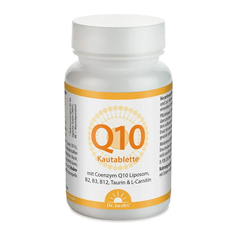 DR. JACOB‘S Coenzym Q10 Kautabl Taurin L-Carnitin (60 Tabletten) Highlight