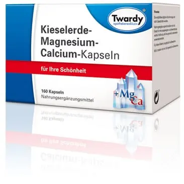 Twardy Kieselerde Magnesium und Calcium Kapseln (160 Kapseln) Knallerangebot