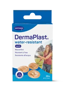 Versand Am Gleichen Tag Dermaplast Spots rund hautfarbig (20 Stk.)