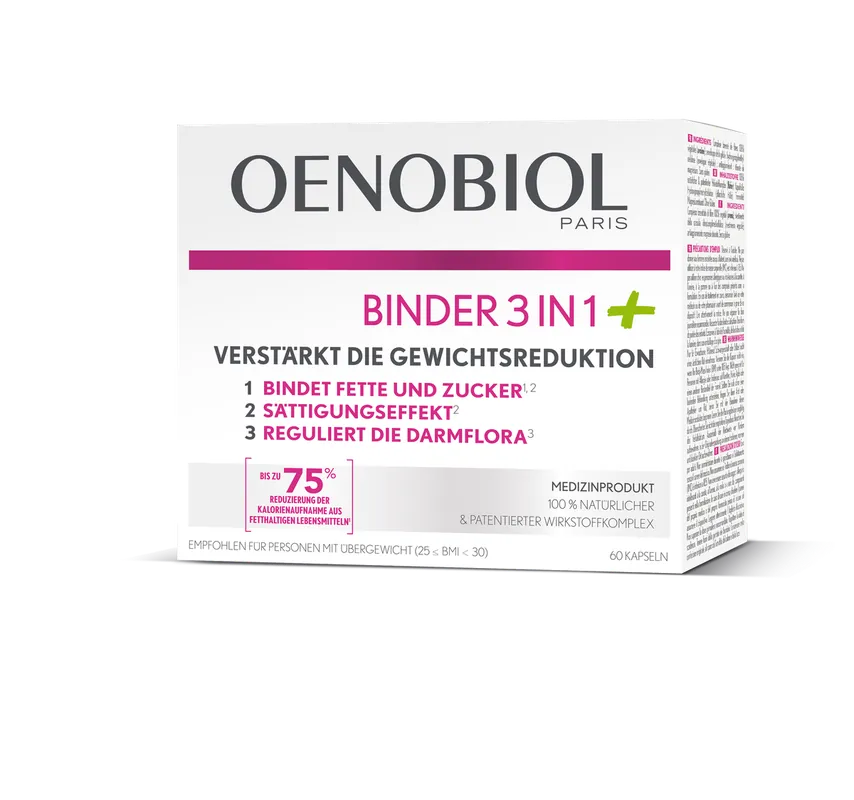 Oenobiol Binder 3 in 1 + (60 Kapseln) Nur Für Kurze Zeit