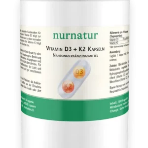 Bestpreis Vitamin D3 + K2 Kapseln (100 Kapseln)