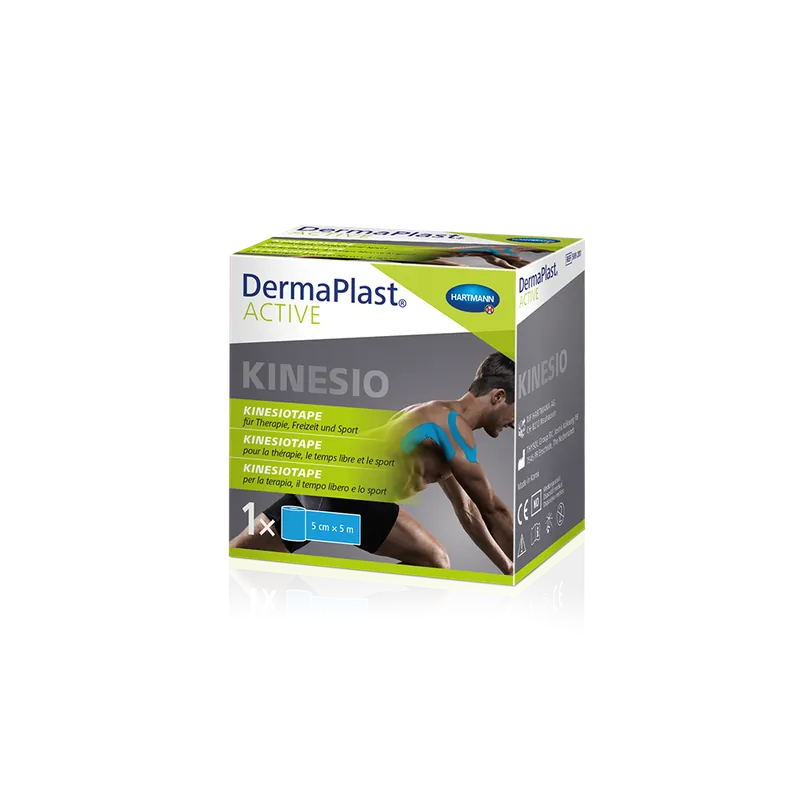 DermaPlast Active Active Kinesiotape (Rolle 5cm x 5m blau) Ausverkauf