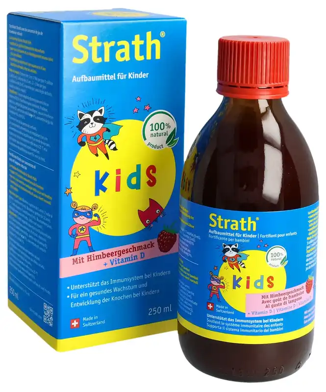 Sonderangebot Strath Kids Himbeere + Vitamin D (250 ml)