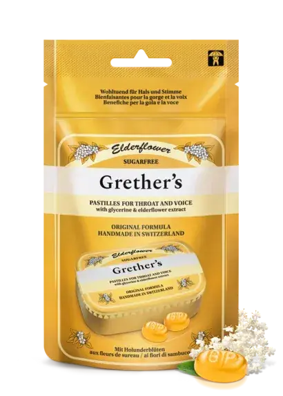 Sichere Zahlung Grethers Elderflower Pastillen (110 Gramm)