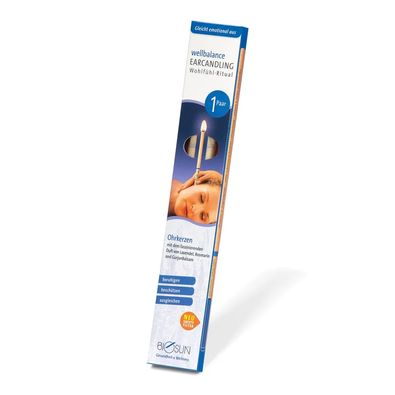 Nur Heute Ohrenkerzen Biosun (Paar Wellbalance Lavendel Rosmarin Gurjunbalsam)