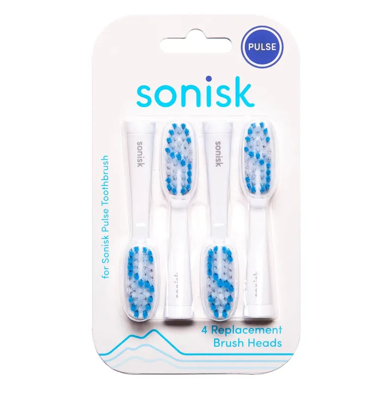 Sonisk Schallzahnbürste (Ersatzbürsten 4 Stück) Sonderangebot