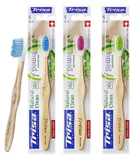Trisa Zahnbürste Natural Clean Young soft (Zahnbürste) Sale