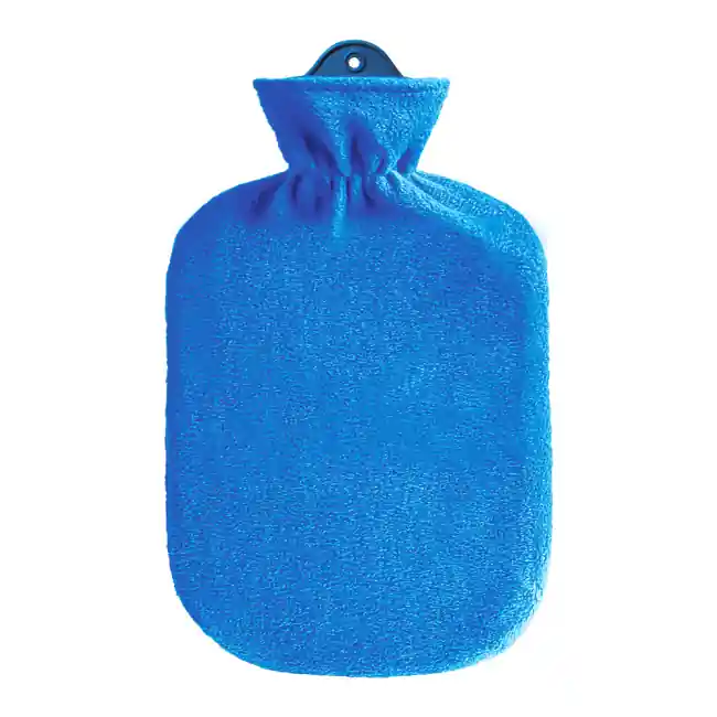Wärmeflasche mit Fleecebezug (Blau) Preisknaller